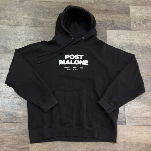 RARE! Post Malone Twelve Carat Concert Tour 2022/23 Hoodie Sweatshirt Mens Large - Picture 1 of 7